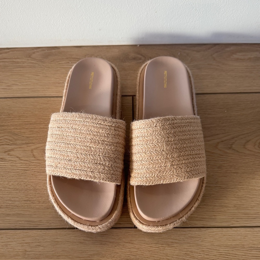 PrettyLittleThing Tan Woven Sandals - Picture 3 of 8